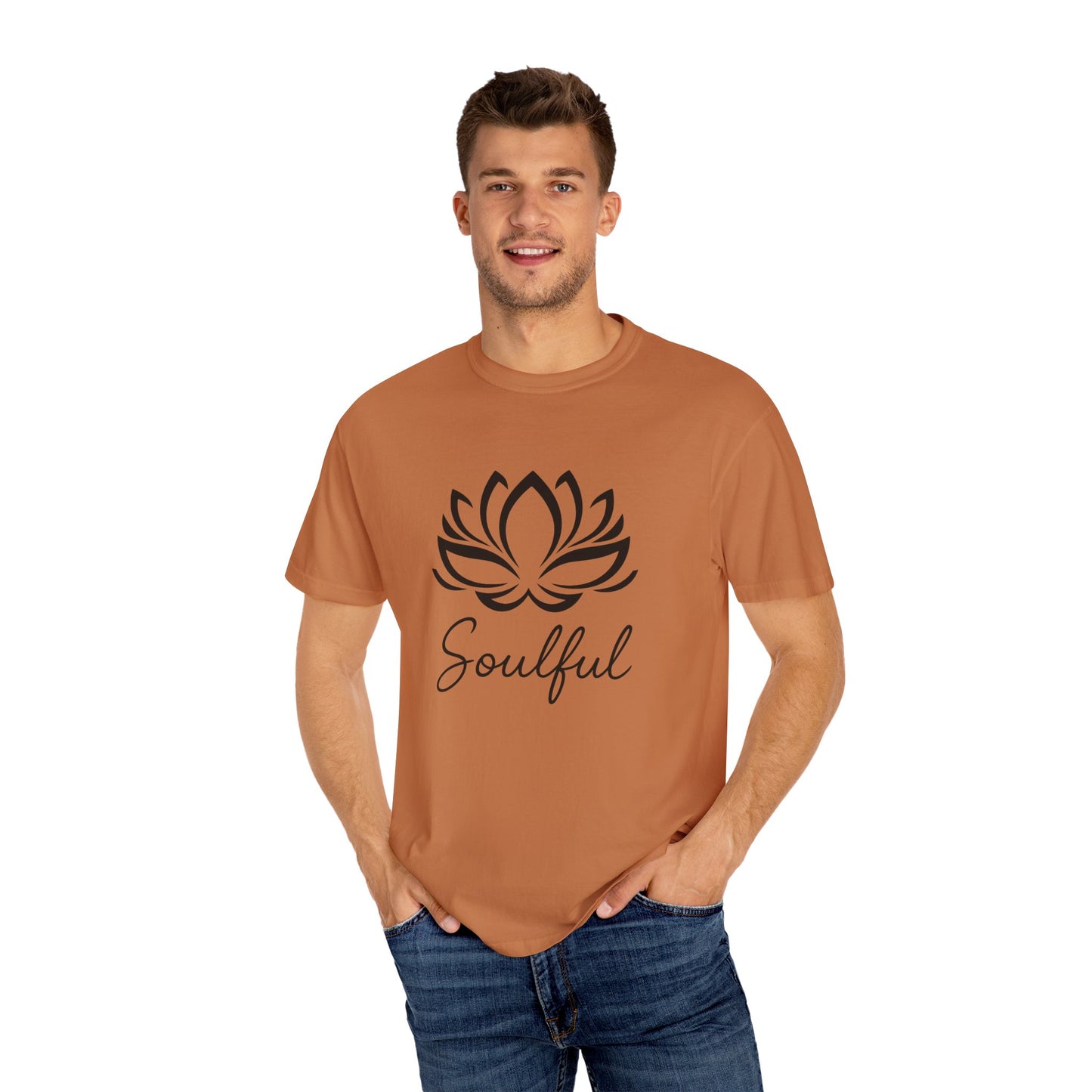 Soulful Lotus T-Shirt | 100% Ring-Spun US Cotton | Spiritual Tee | Mindfulness Shirt | Inner Peace Top