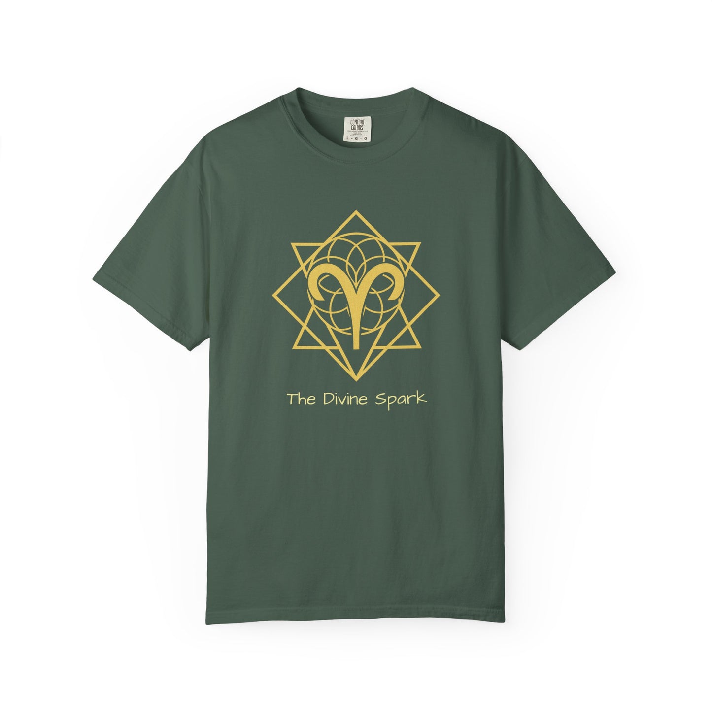 Aries Sacred Geometry T-Shirt | The Divine Spark Tee in 13 different Colors | Astrology Gift