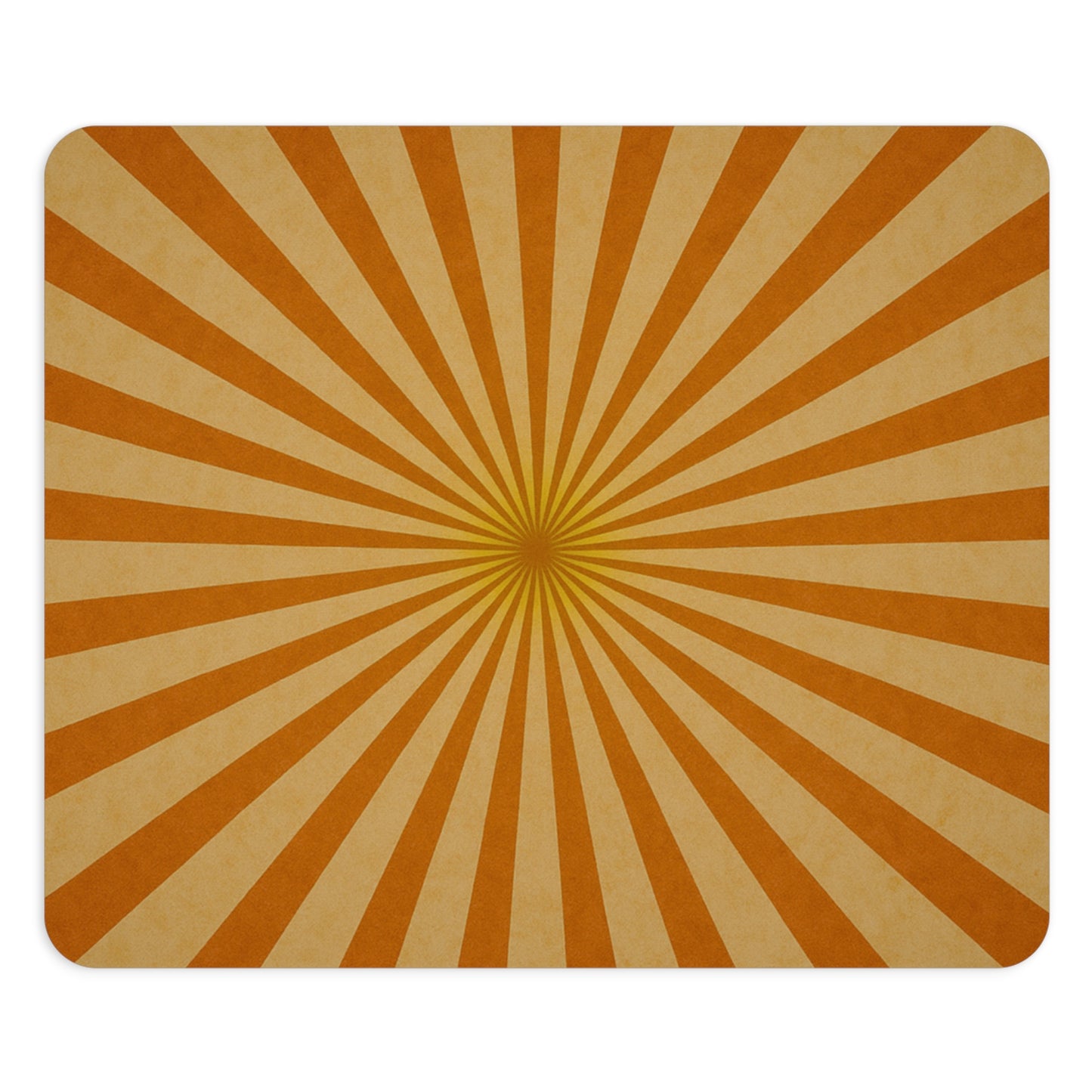 Sun Rays Mouse Pad I Radiant Burst Design | SoulfulYarn Collection | Round or Rectangular | Uplifting Gift for Positivity & Focus
