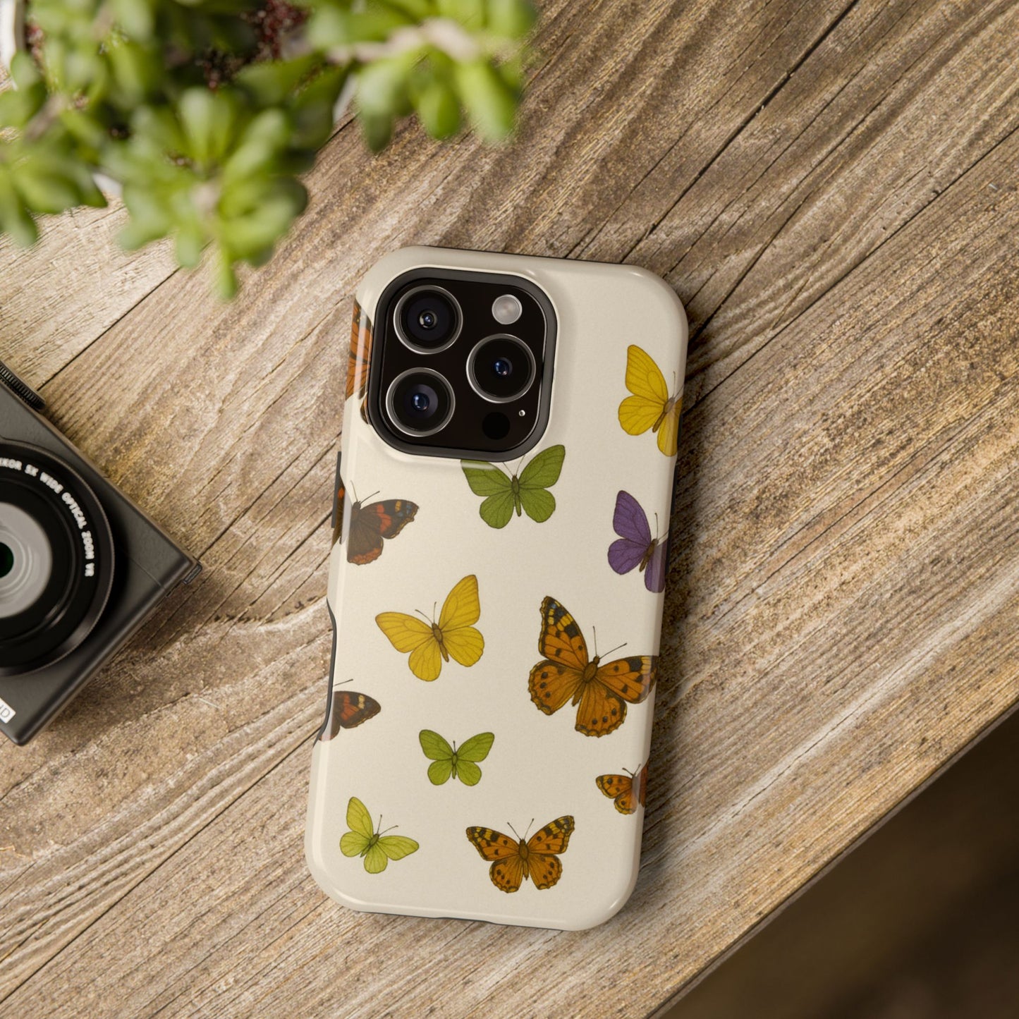 Butterfly iPhone Case Cover I Impact-Resistant | SoulfulYarn Collection | Colorful Nature-Inspired Case for iPhone