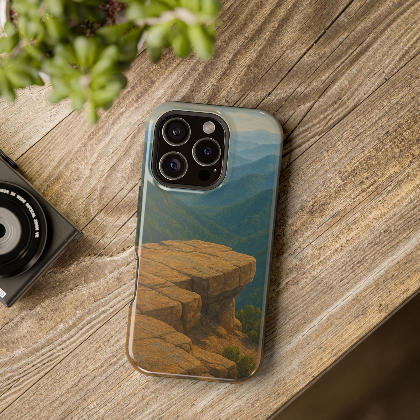 Ancient Cliffs iPhone Case | Impact Resistant Cover | SoulfulYarn Collection | Mystical Mountain Vista Design for iPhone