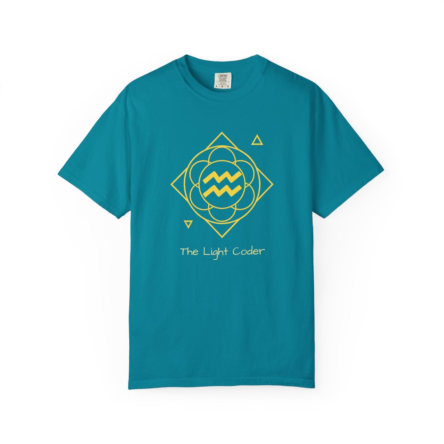 Aquarius Sacred Geometry T-Shirt | The Light Coder Tee in 13 different Colors | Astrology Gift