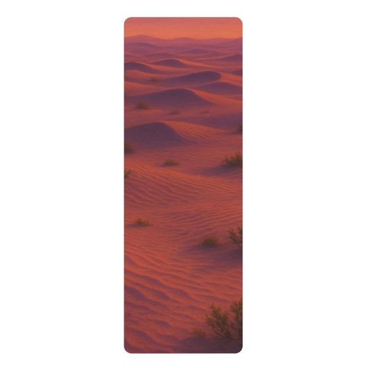 Desert Sunset Yoga Mat | Sand Dune Meditation Mat | Nature Inspired Yoga Mat with Strap | Non Slip Fitness Mat
