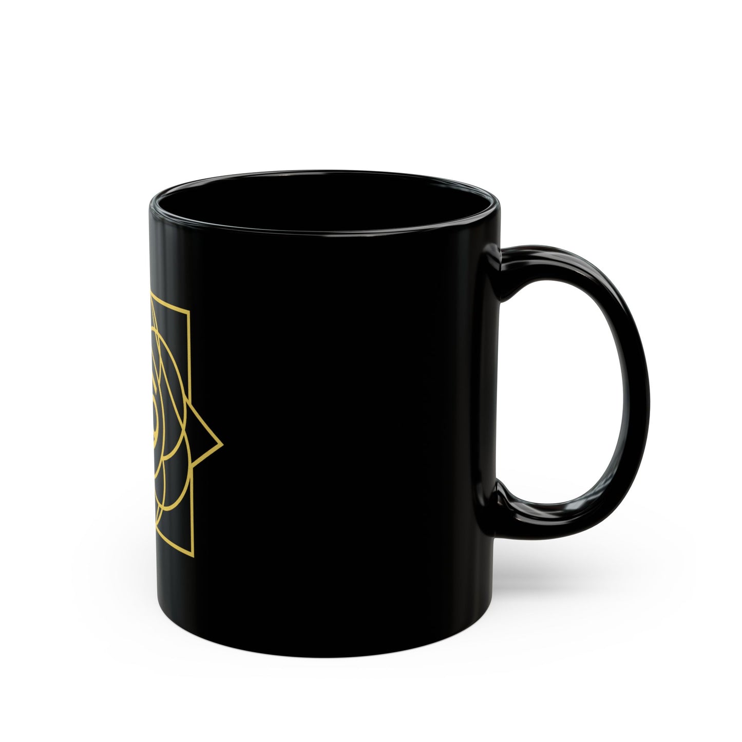 Cancer Sacred Geometry Black Mug for Coffee Lovers
