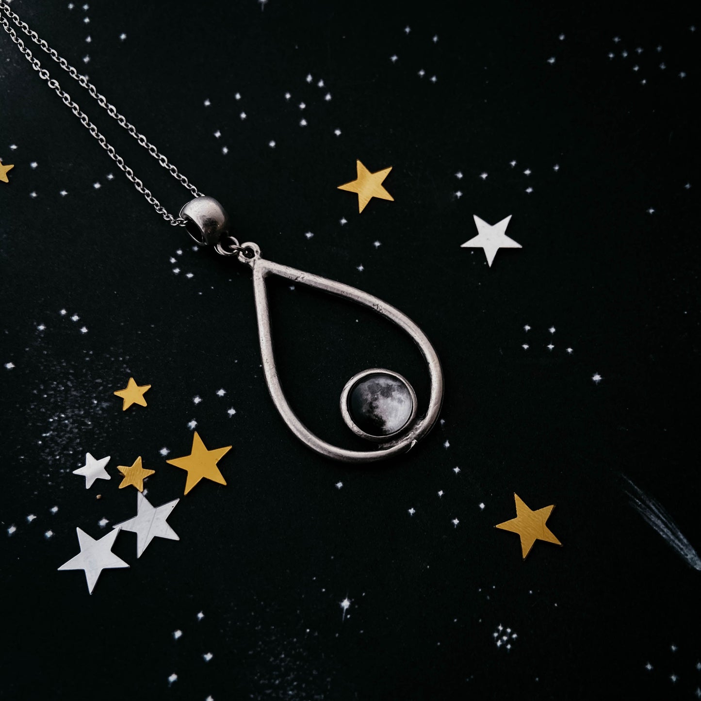 My Moon Teardrop Pendant Necklace