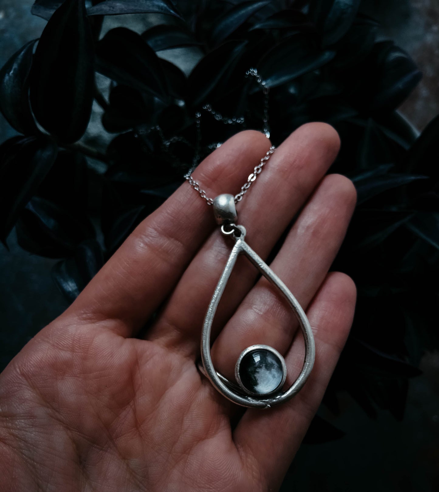My Moon Teardrop Pendant Necklace