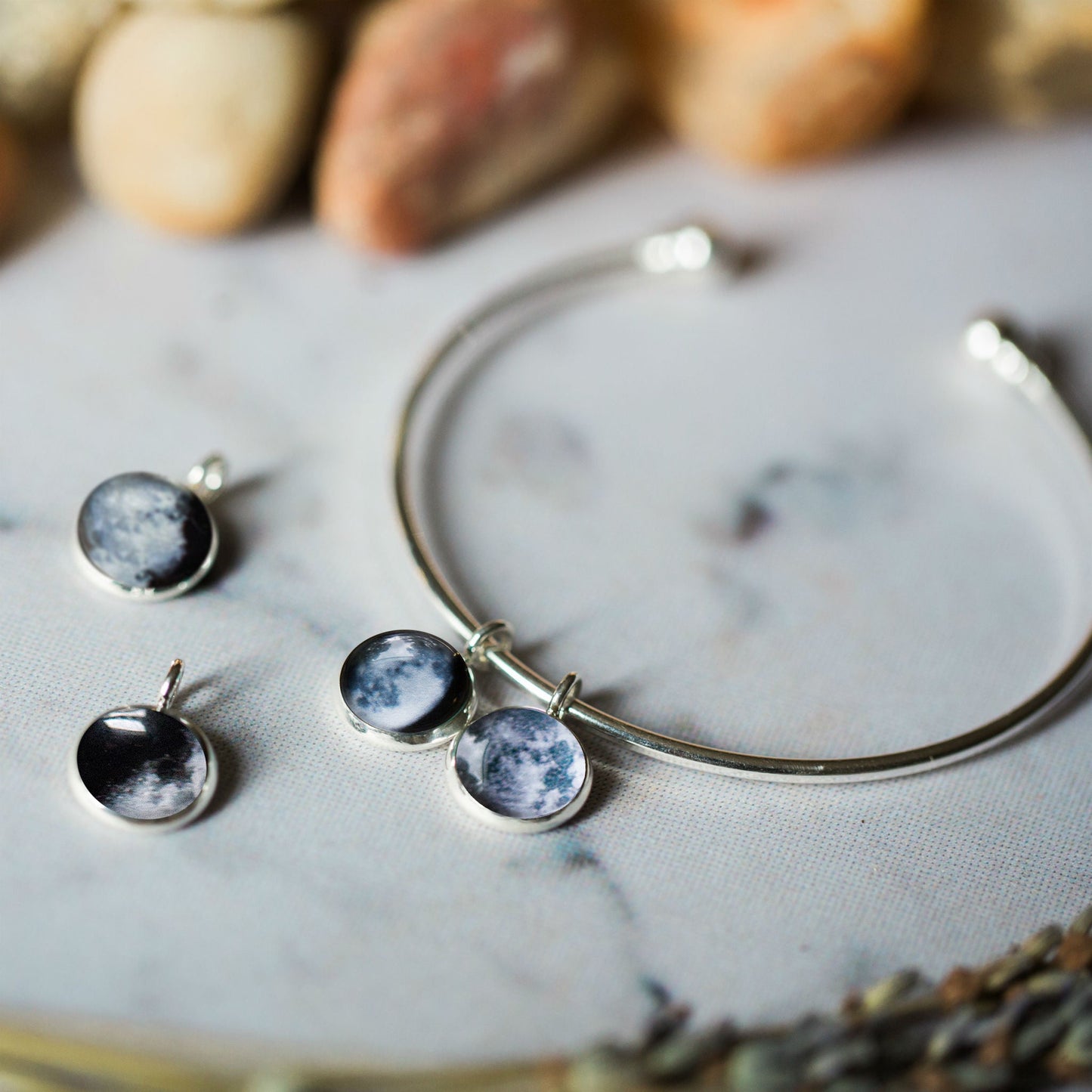 Custom My Moon Charm - Bracelet Sold Separately, Charm Only